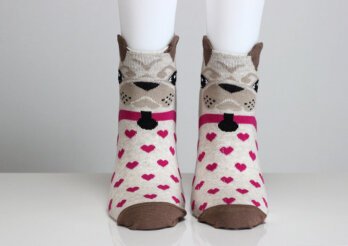 3D Ear Dog Socks