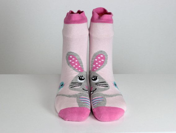 Rabbit Pink Socks