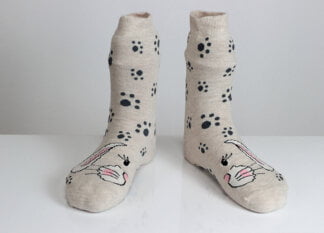 Rabbit Paw Socks Bunny Face Socks Funny Happy Socks | Free Shipping