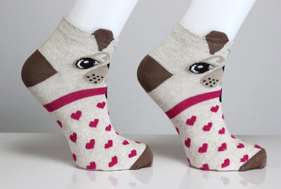 3D Ear Dog Socks