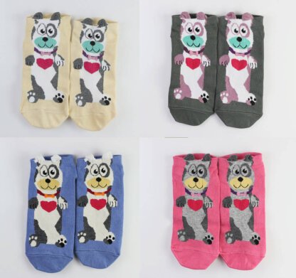 3D Dog Doggy Funny Socks