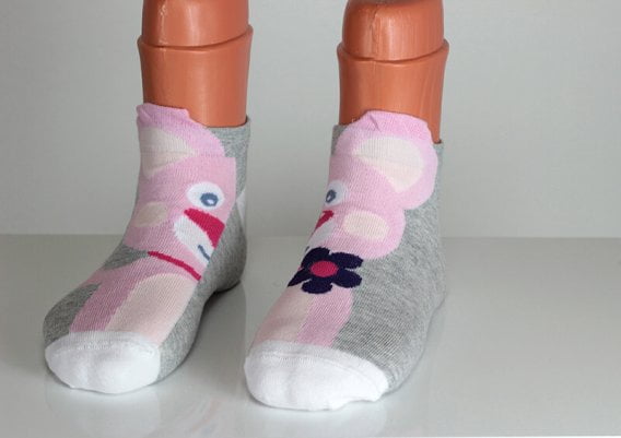 Cute Animal 3D Ear Rabbit Bunny Socks Happy Funny Socks Girl