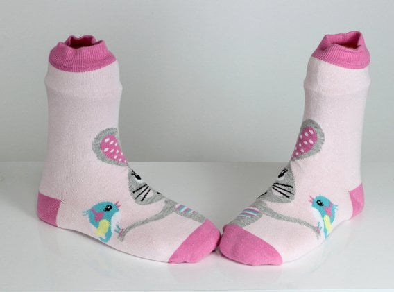 Rabbit Pink Socks