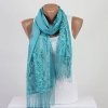 Perforated Silky Scarf