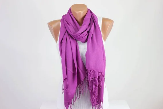 Purple Pashmina Scarf Purple Pashmina Scarf
