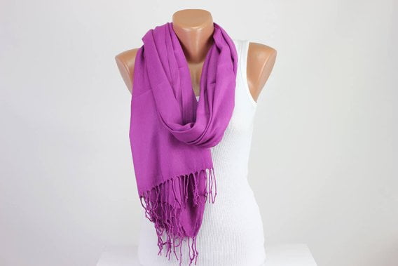 Purple Pashmina Scarf