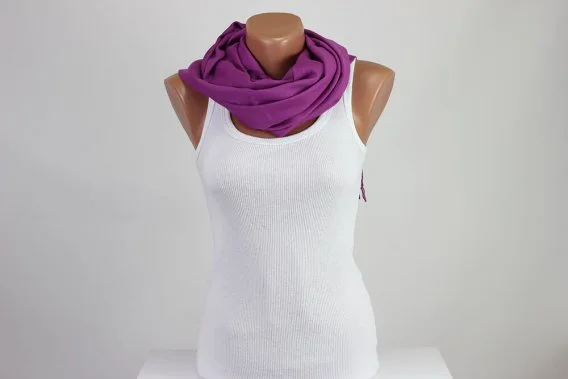 Purple Pashmina Scarf Purple Pashmina Scarf