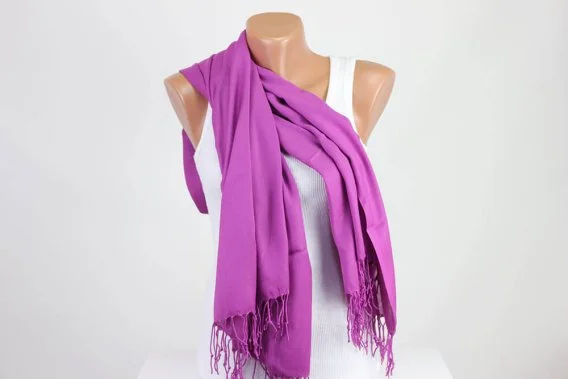 Purple Pashmina Scarf Purple Pashmina Scarf