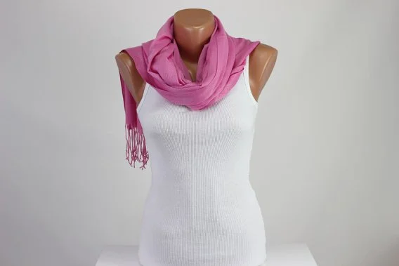 Pink Pashmina Scarf Pink Pashmina Scarf