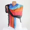 Colorful pompom scarf Colorful pompom scarf