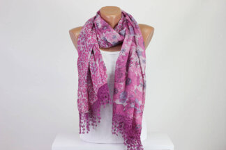 Pink Double Face Scarf