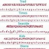 Embroidery Font Style