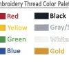 Embroidery Thread Colors