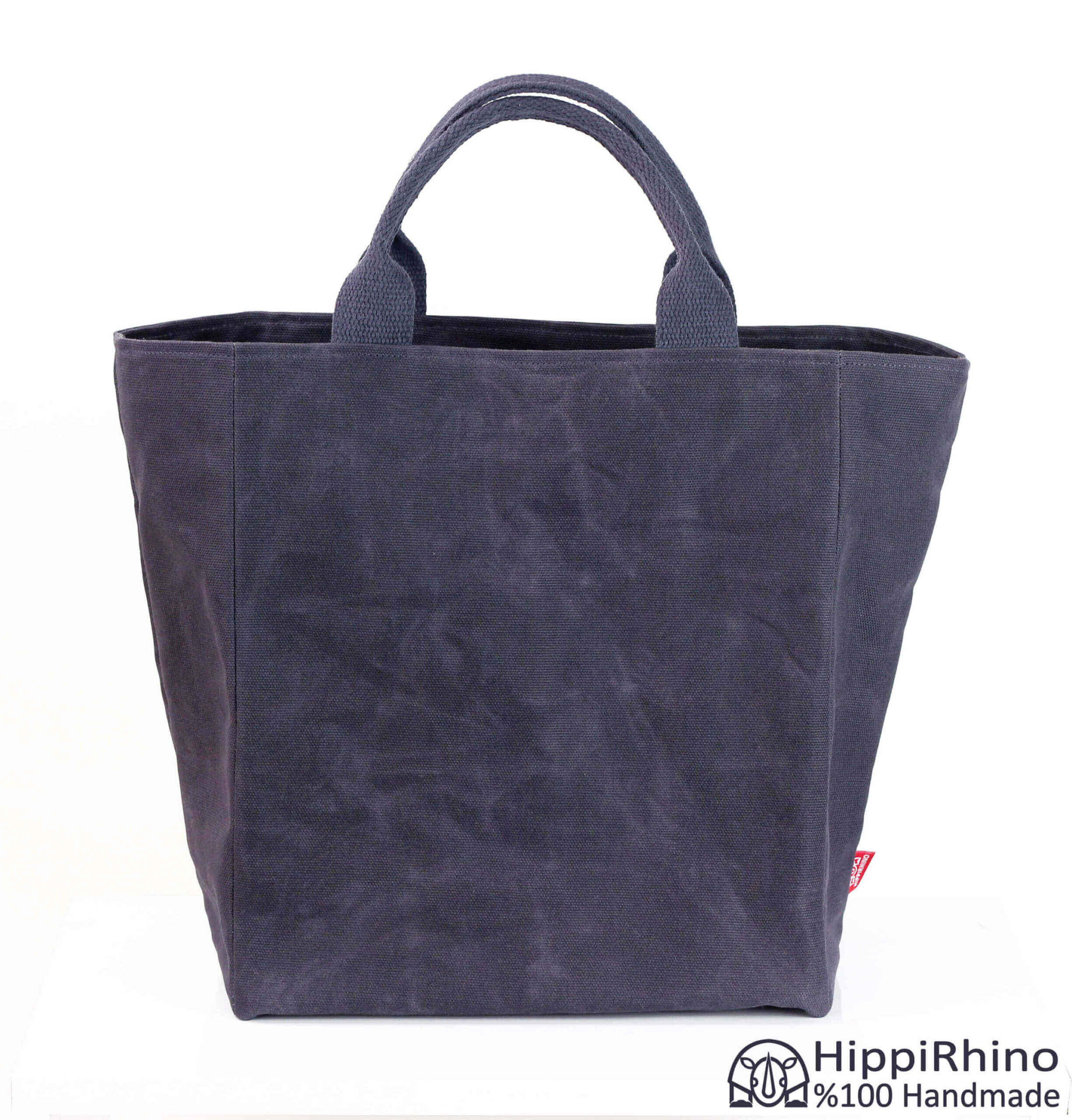 Waxed Reusable Canvas Shopping Bag Cotton Handles Eco-Friendly Market ...