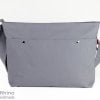 Grey Cotton Messenger Bag