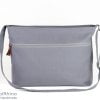 Grey Cotton Messenger Bag