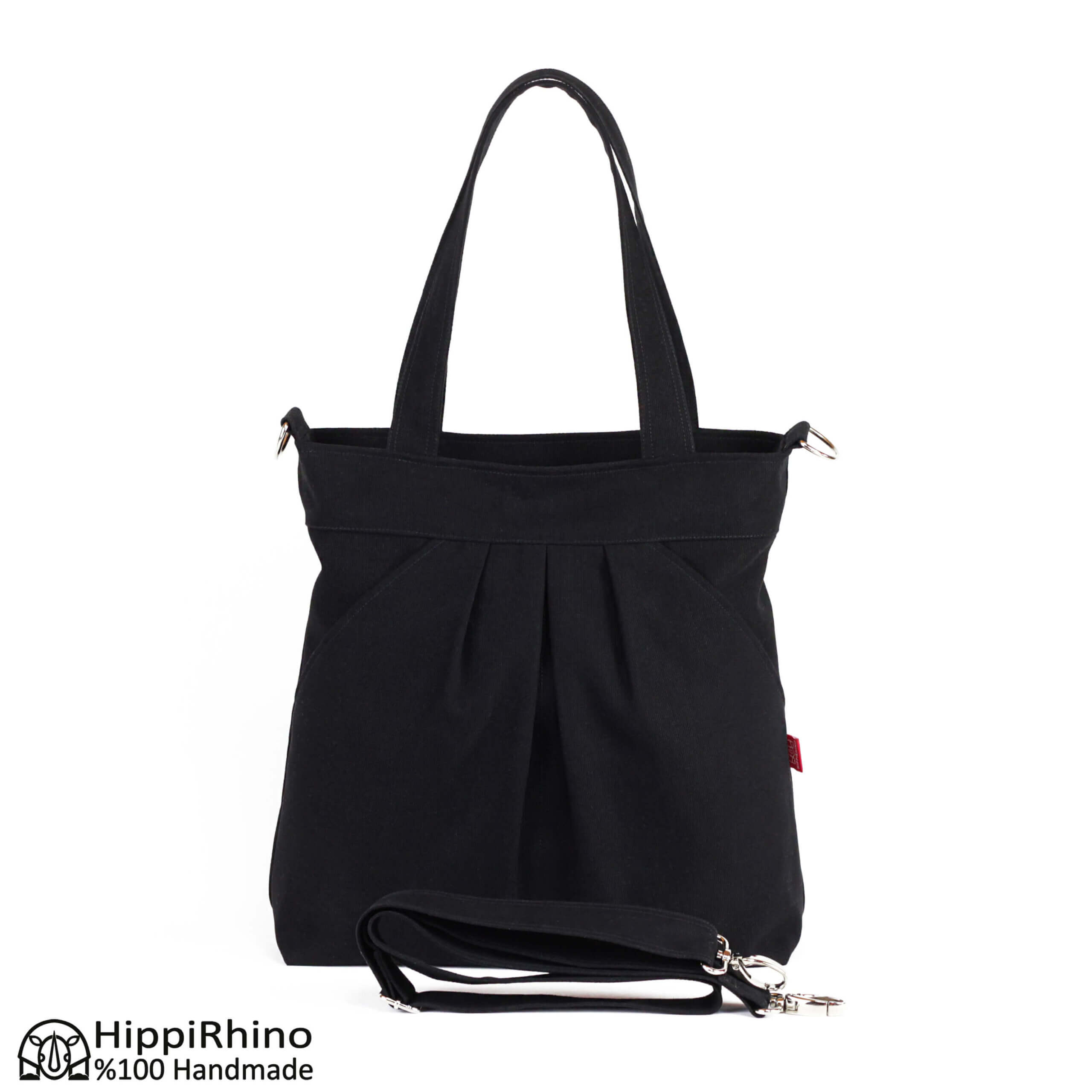 Oversized Shoulder Tote Bag Two Tone Casual Zipper Double Handle