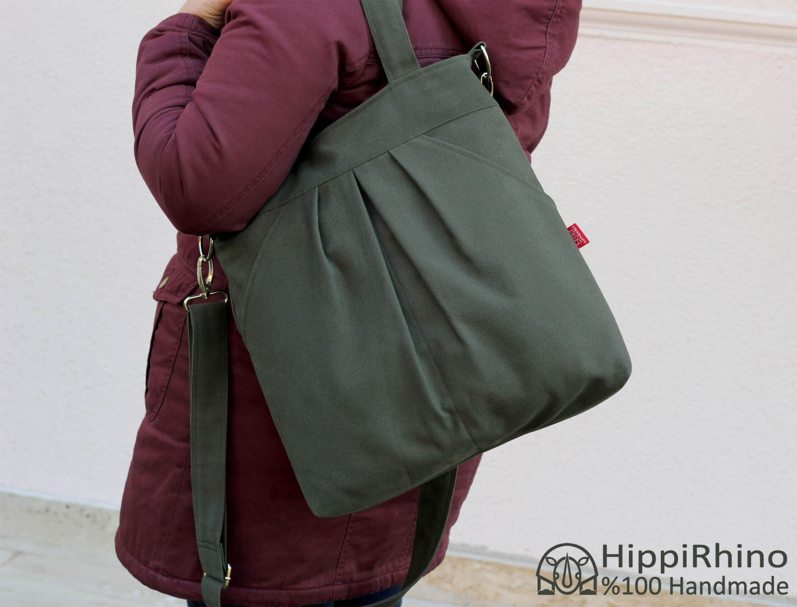  Dark Gray Hobo Bag Durable Large Pockets Extra Large Bag Long  Strap Canvas Bag Shoulder bag Crossbody bag Handmade Gift Ideas Different  Colors are Available Hippirhino (Large) : Handmade Products