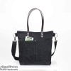 Black Waxed Tote Bag