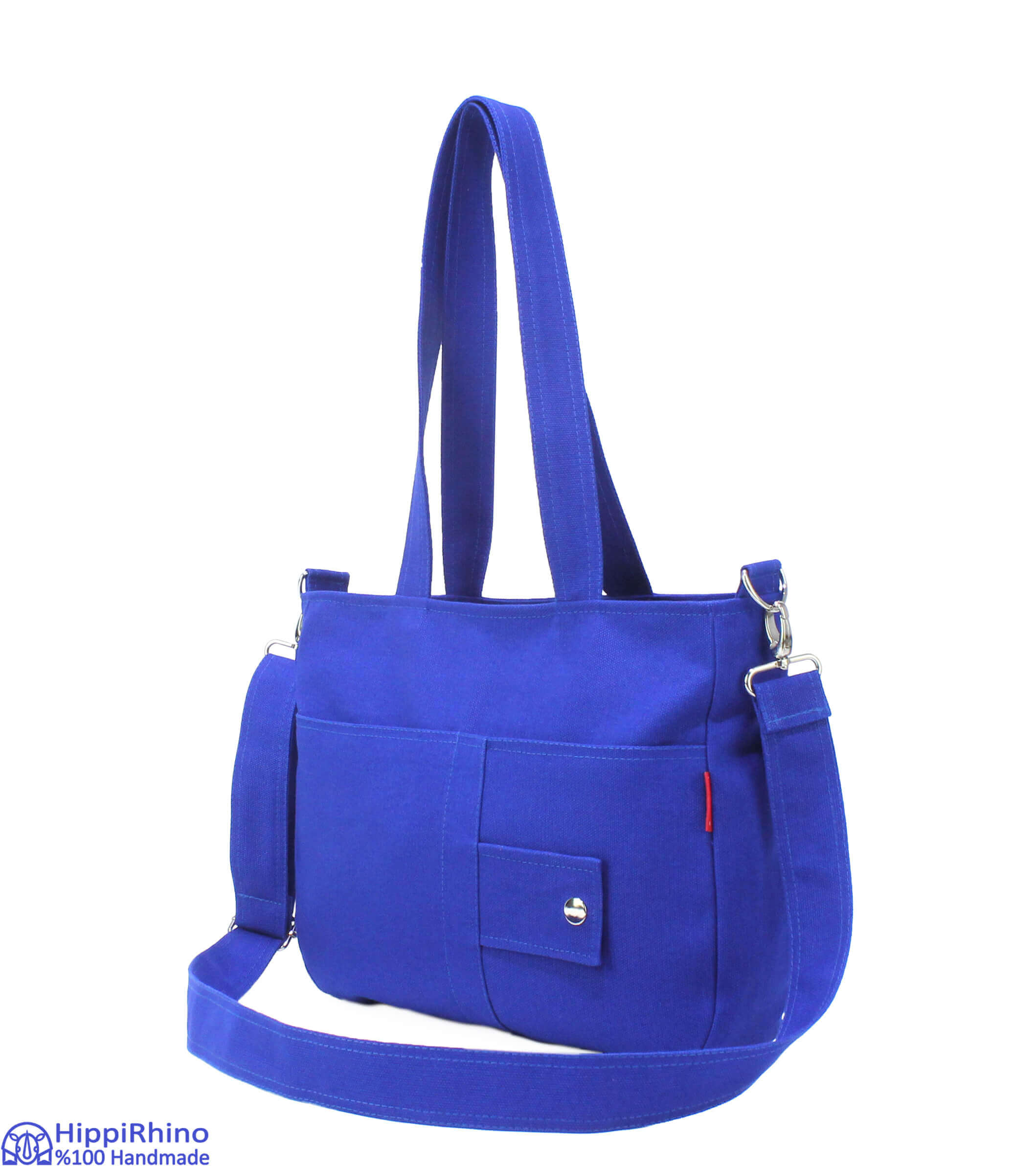  Large Capacity Multi-Pocket Handbag Canvas Japanese Handmade  Tote Crossbody Bag Shoulder Purse for Work Daily Travel (Blue) : Clothing,  Shoes & Jewelry