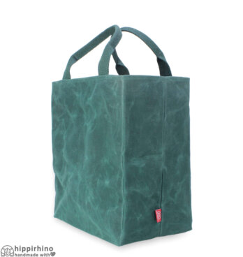 Waxed Cotton Grocery Market Shopping Bag