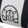 Personalized Stenciled Raw Cotton Duffle Bag