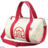 Personalized Stenciled Raw Cotton Duffle Bag