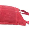 Red Waxed Canvas Tote Bag