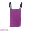 Purple Waxed Large Canvas Reusable Grocery Bag