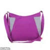 Lavender Purple Light Gray Canvas Hobo Bag Two Color Washable Textile Medium Large Shoulder Purse bolso hobo morado gris claro sac besace toile deux couleurs lavable lila hellgraue hobo tasche waschbar borsa hobo viola grigio chiaro tela lavabile paars lichtgrijze hobo tas 보라색 회색 호보백 حقيبة كتف رمادية بنفسجية Slouchy Style Everyday Carry