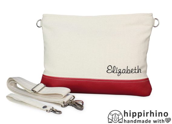 Personalized Monogram Embroidered Clutch Purse Bag