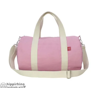 Bright Candy Pink Canvas Duffel Bag Cotton Fabric Gym Sport Yoga Carryall rosa duffel sac sport rose toile pinke sporttasche borsa palestra rosa roze sporttas 핑크 캔버스 가방 حقيبة رياضية وردية Travel Bag Weekend Bag