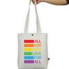Lgbt Pride Colorful Trans Gay Pride Bisexual Lesbian Rainbow Shopping Tote Bag