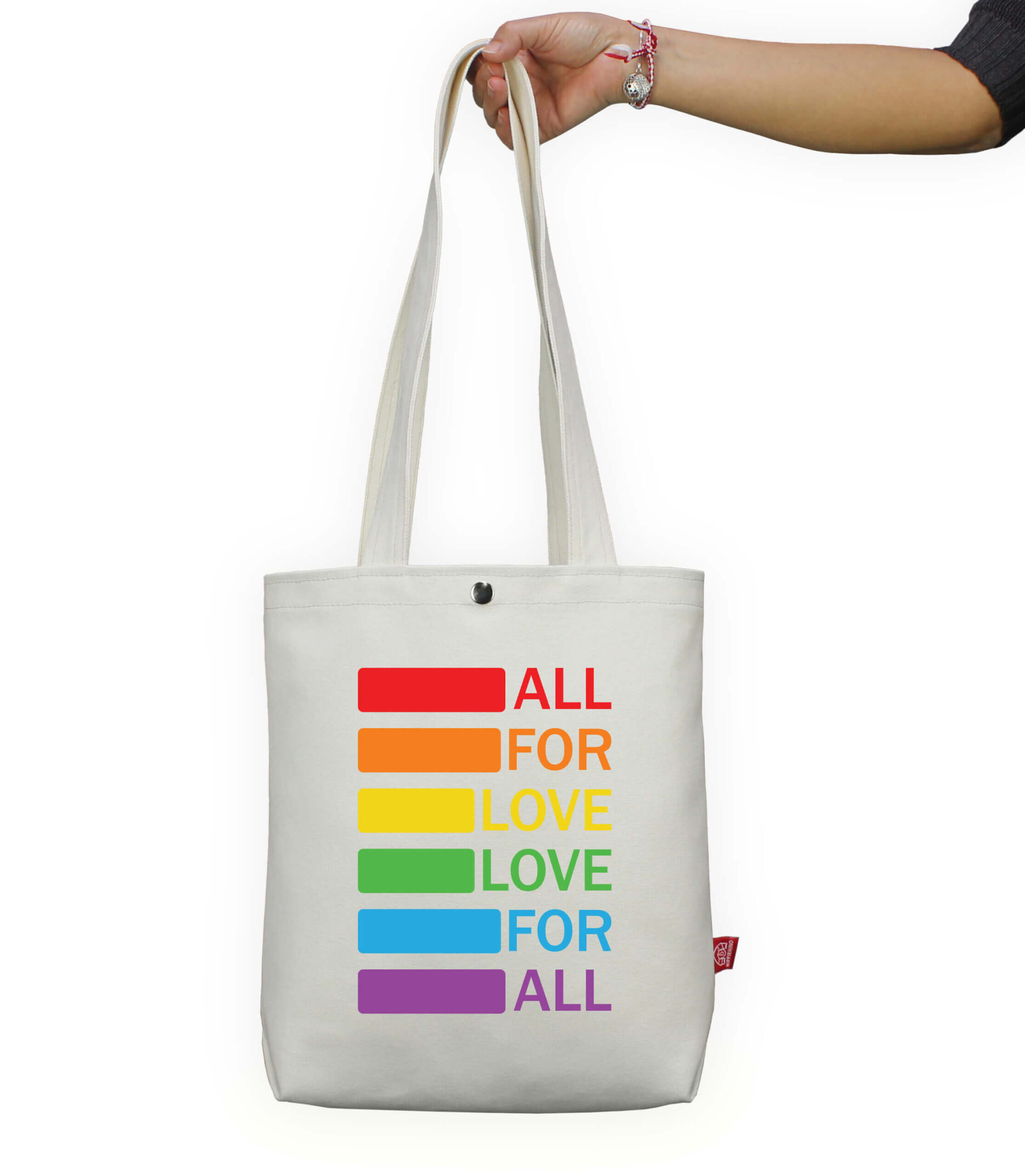 NEW Shopper Pride rainbow flag Printed Tote Bag women Harajuku