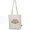 Happy Easter Tote Cotton Easter Bunny Rabbit Egg Hunt Shopping Grocery Gift Bag