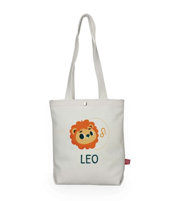 Leo Tote Bag Horoscope Astrology Zodiac Cotton Funny Birthday Funny Cute Bag
