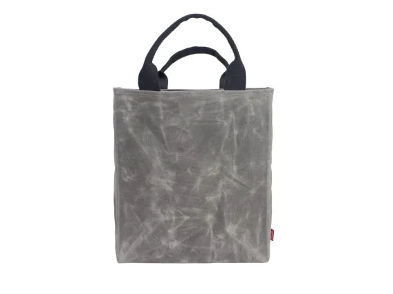 Grey Waxed Grocery Market Supermarket Shopping Farmer Food Tote Bag Grey Waxed Grocery Market Supermarket Shopping Farmer Food Tote Bag