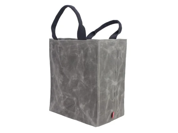 Grey Waxed Grocery Market Supermarket Shopping Farmer Food Tote Bag Grey Waxed Grocery Market Supermarket Shopping Farmer Food Tote Bag