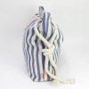 Striped Beach Large Bag with Pouch Rope Handle Shoulder Tote Bag