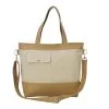 Two tone shoulder messenger bag canvas crossbody tote with zipper closure eco carryall sac bandoulière bicolore bolsa cruzada ecológica borsa a tracolla due colori Umhängetasche zweifarbig draagtas katoen ritssluiting 帆布バッグ ショルダーバッグ カジュアルバッグ कंधे का बैग कपड़े का बैग حقيبة كروس قماشية bolsa de ombro ecológica 에코 크로스백