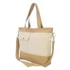 Two tone shoulder messenger bag canvas crossbody tote with zipper closure eco carryall sac bandoulière bicolore bolsa cruzada ecológica borsa a tracolla due colori Umhängetasche zweifarbig draagtas katoen ritssluiting 帆布バッグ ショルダーバッグ カジュアルバッグ कंधे का बैग कपड़े का बैग حقيبة كروس قماشية bolsa de ombro ecológica 에코 크로스백