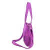 Purple Cotton Canvas Shoulder Bag