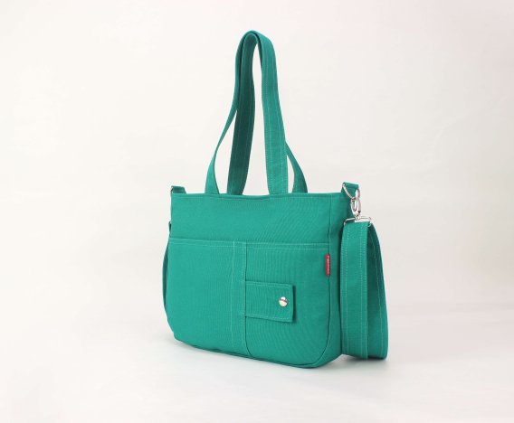 Sea Green Canvas Shoulder Crossbody Purse Bag Washable Minimalist Everyday Cute Bag