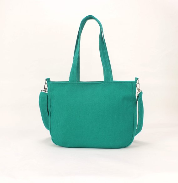 Sea Green Canvas Shoulder Crossbody Purse Bag Washable Minimalist Everyday Cute Bag