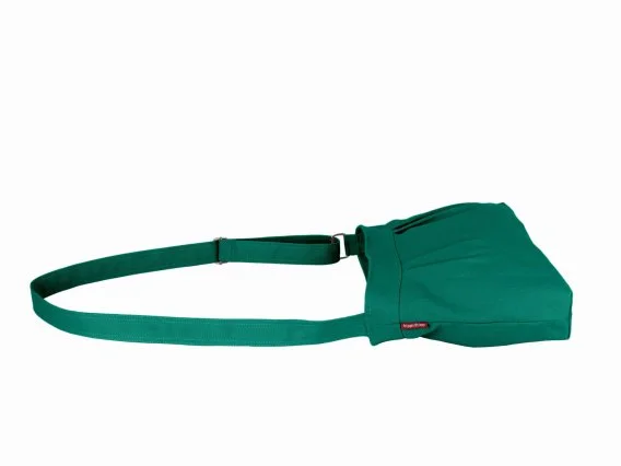 Compact shoulder purse canvas crossbody pleated casual carryall washable tote sac à main vert foncé bolso cruzado verde pequeño borsa a tracolla verde piccola Umhängetasche klein draagtas groen katoen 帆布バッグ 小さめ カジュアルバッグ कंधे का बैग छोटा حقيبة يد قماشية صغيرة bolsa pequena verde 에코 크로스백 소형