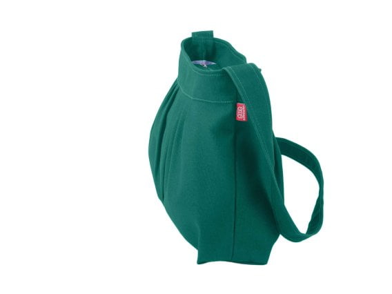 Sea Green Canvas Crossbody Bag Pleated Washable Shoulder Hobo Purse Bag Cute Tote