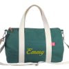 Green Personalized Duffle Bag Embroidered Duffel Monogrammed Custom Gym Sport Embridery