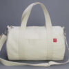 Organic Natural Raw Cotton Canvas Duffel Bag Gym Fitness Yoga Sports Baby Travel
