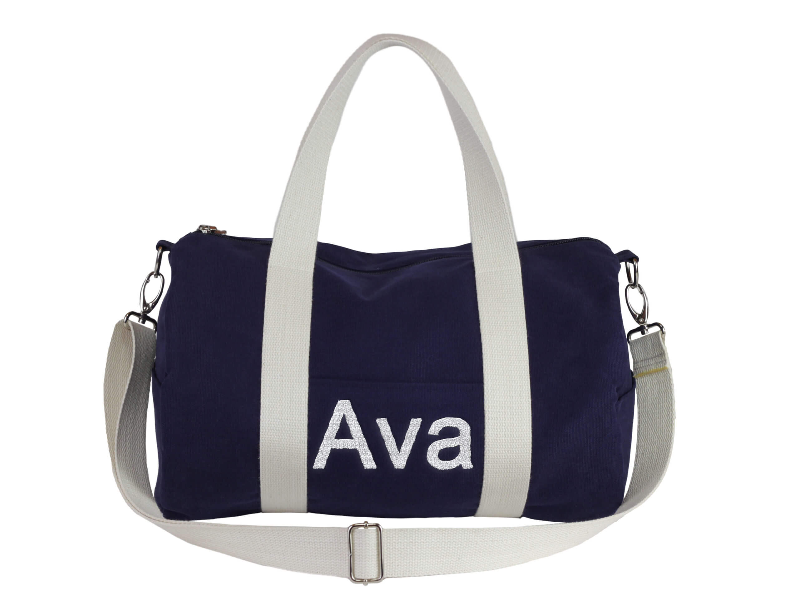 Amazon.com | Personalized Duffel Travel Bag Embroidered Name Custom Sports  Gym Bags Customized Dance Bag with Wet Dry Pockets & Shoe Weekender  Overnight Bridesmaid Gift-Blue | Sports Duffels