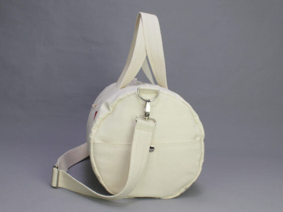 Organic Natural Raw Cotton Canvas Duffel Bag Gym Fitness Yoga Sports Baby Travel